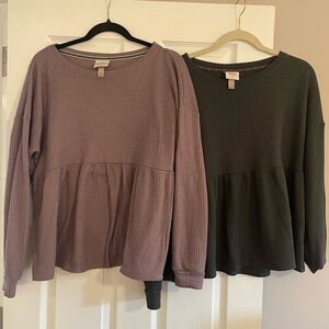 Bundle of two Knox Rose by Target XL peplum tops 🎯